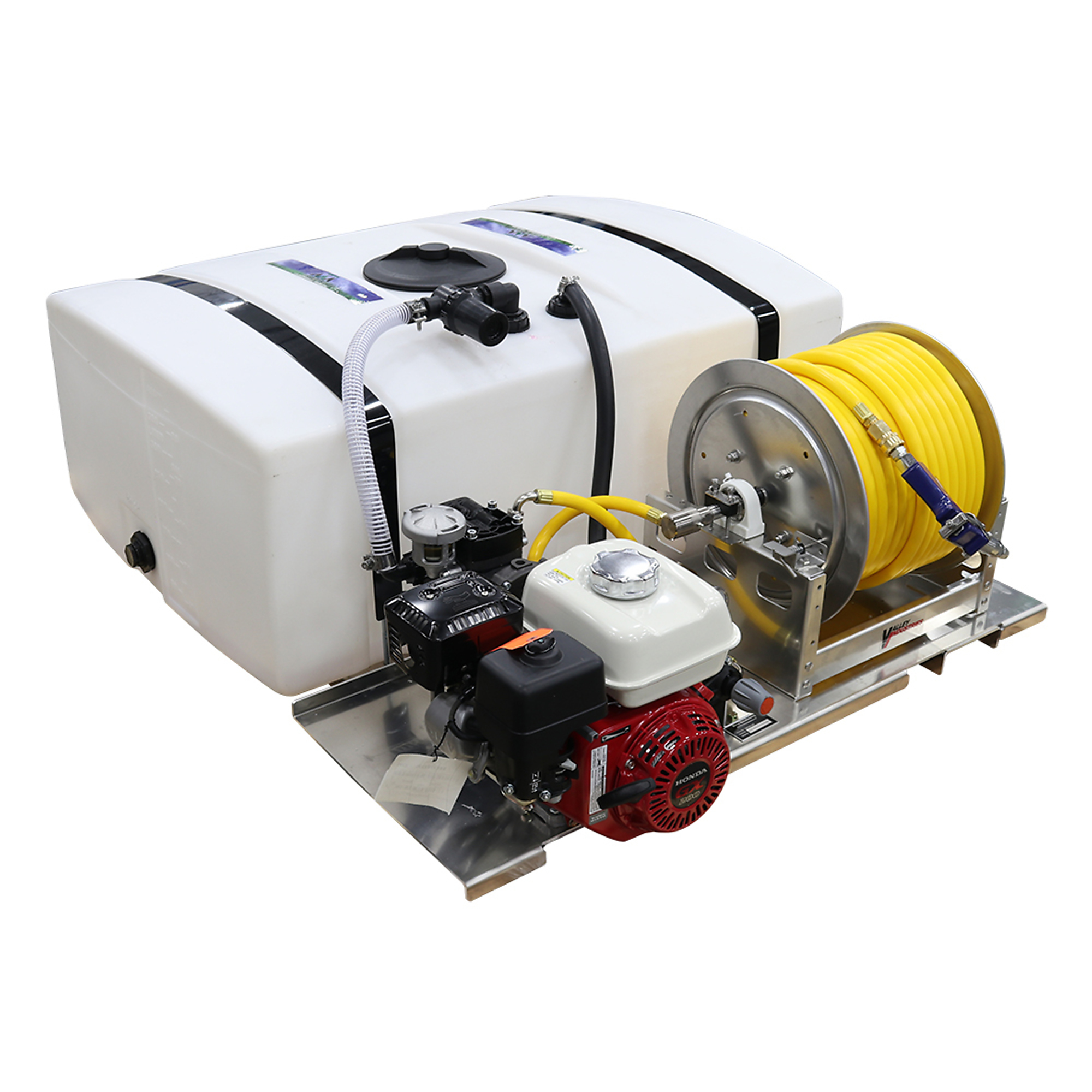 Master Mfg, SKID SPRAYER LOW PROFILE 100G, Tank Size 100 Gal, Flow 10 GPM, Pressure 580 PSI, Model# PAV-S7-110M-MM